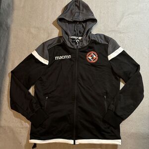 DUNDEE UNITED FOOTBALL ZIP Hoodie SWEATSHIRT MACRON‎ ORIGINAL SIZE M Soccer
